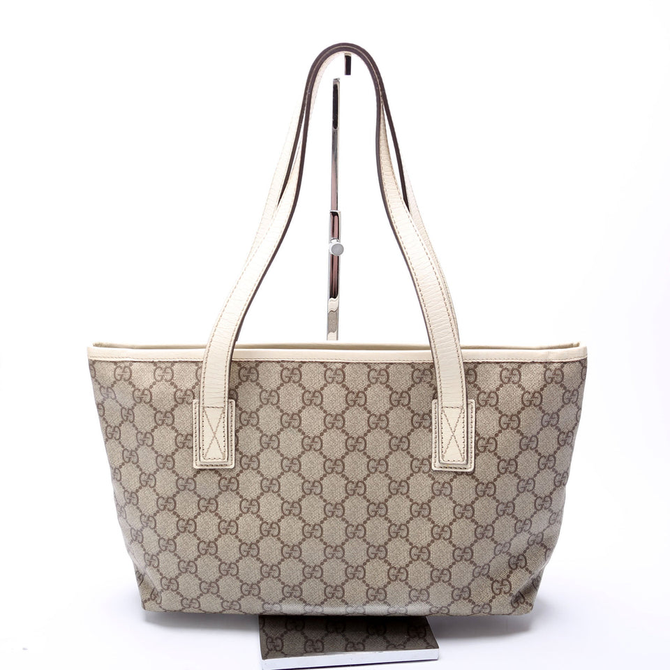 Gucci 181086 GG Supreme Small Zip Tote Bag