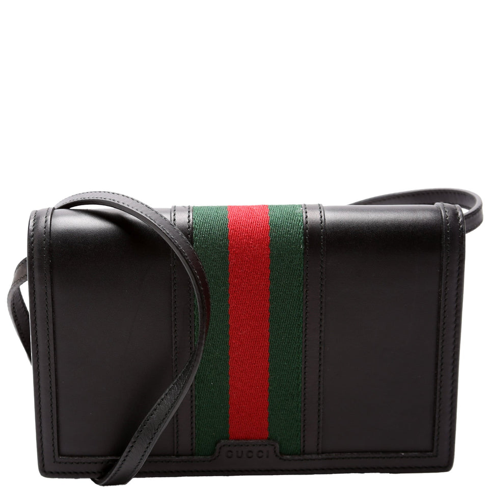 Gucci Calfskin Web Wallet on Strap 409439 Bag