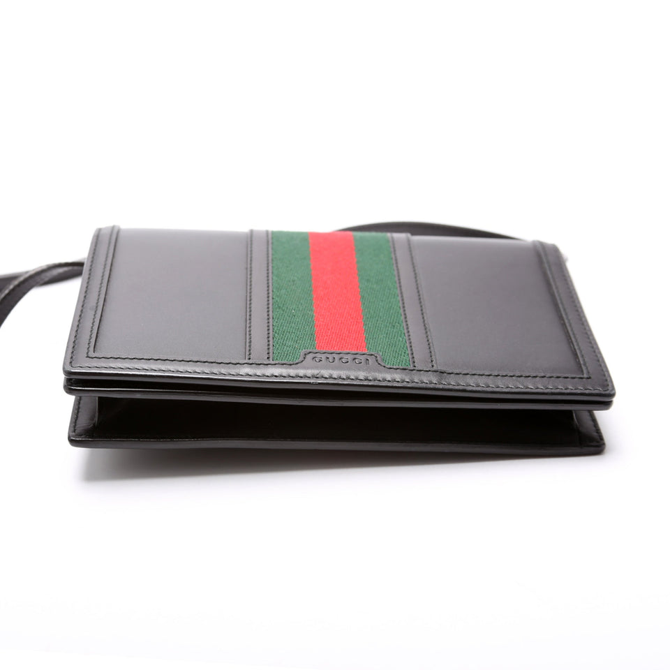Gucci Calfskin Web Wallet on Strap 409439 Bag