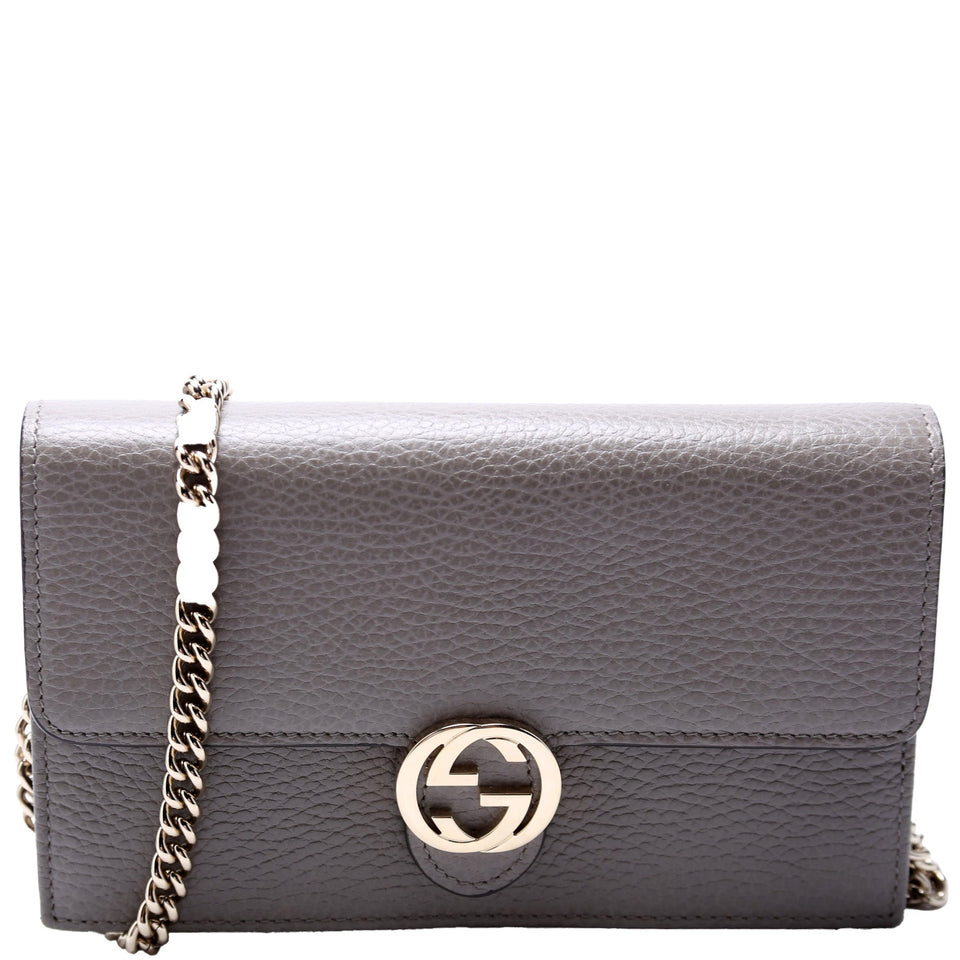 Gucci 510314 Interlocking G Chain Wallet Bag