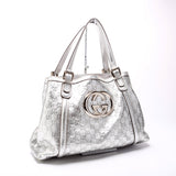 Gucci 162094 G Leather Britt Medium Tote Bag