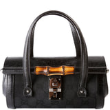 Gucci 114991 GG Canvas Bamboo Bullet Bag