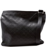 Gucci 201446 002123 Leather Messenger Bag