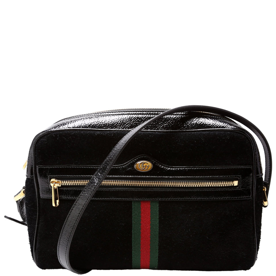 Gucci 517080 Ophidia Suede Small Crossbody Bag