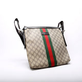 Gucci 387111 GG Supreme Web Messenger Bag