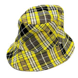 Burberry hat 8036994 wool Yellow x brown Vintage check reversible unisex(Unisex) M