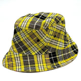 Burberry hat 8036994 wool Yellow x brown Vintage check reversible unisex(Unisex) M