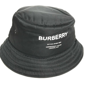 Burberry hat 8044081 Nylon black Horseferry logo mens L