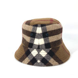 Burberry hat 8048929 cotton beige check mens M