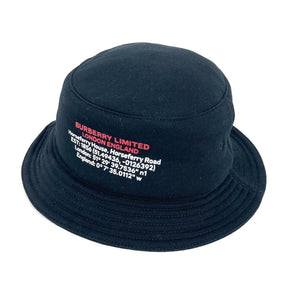 Burberry hat 8050066 cotton black logo mens L