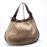 Gucci 223951 GG Canvas Interlocking Icon Drawstring Hobo Bag
