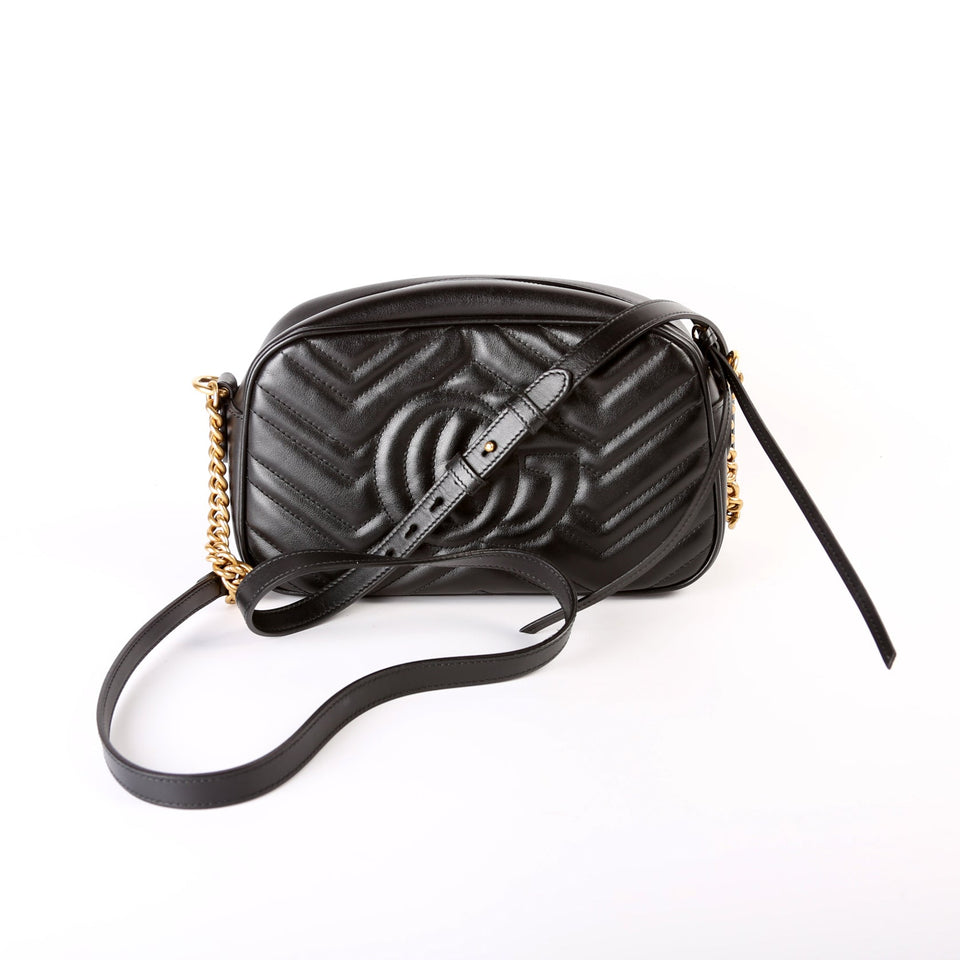 Gucci 447632 Marmont Small Leather Camera Bag
