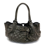 Burberry Tote Bag Lamb leather Brown Men's Women Quilted Leather unisex(Unisex)