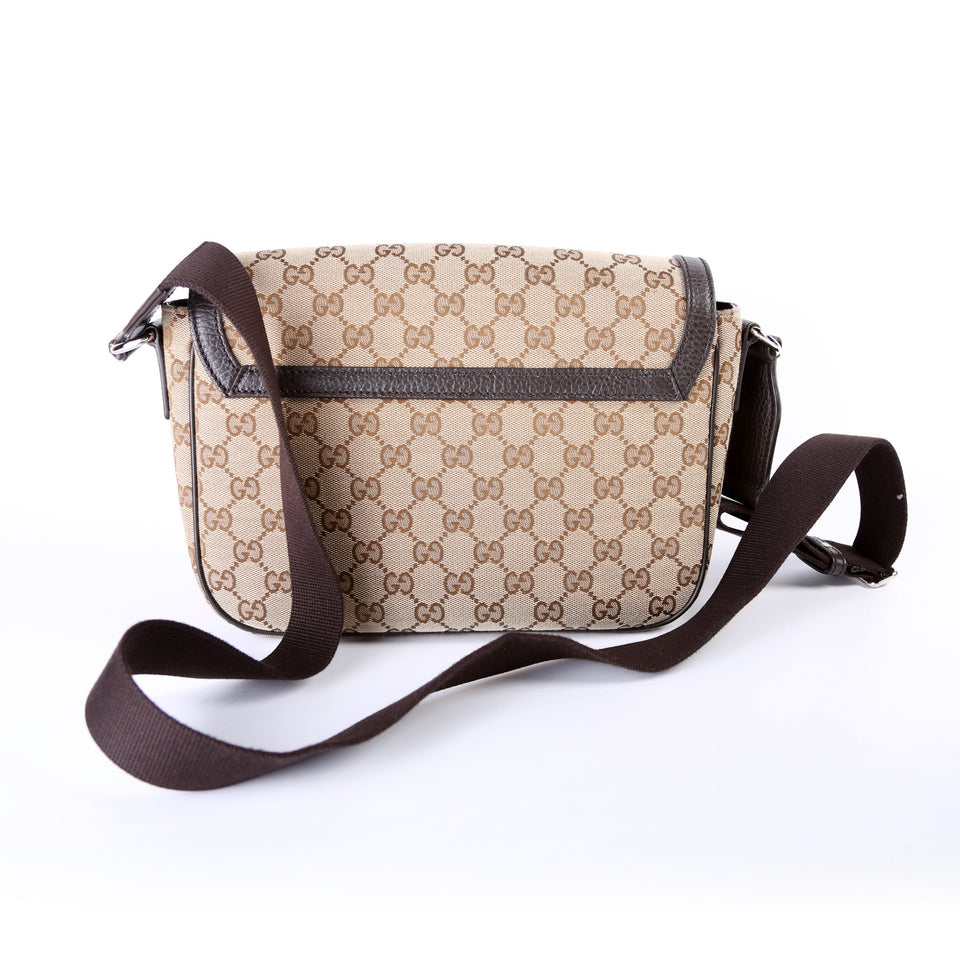 Gucci 449172 GG Canvas Messenger Bag