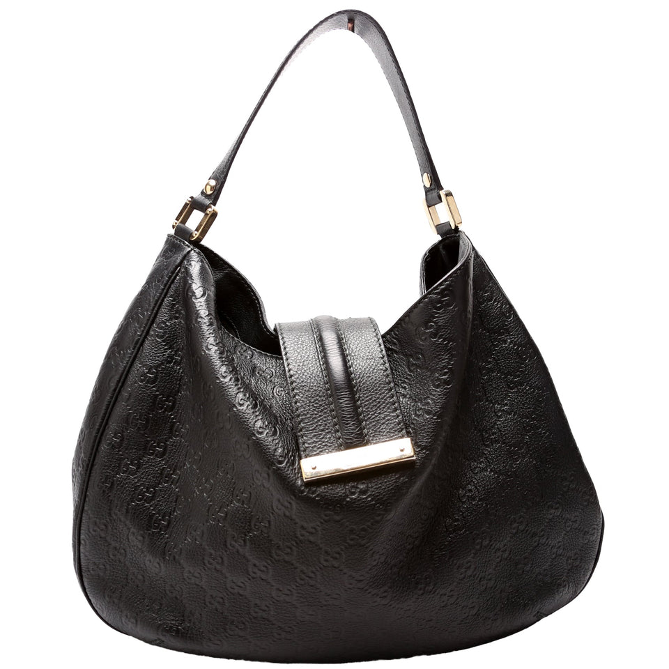 Gucci 233604 GG Leather Large Hobo Bag