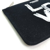 Burberry Pouch canvas black Makeup pouch Cosmetics Pouch LOVE Women
