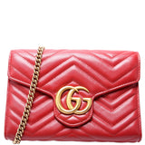 Gucci 474575 Marmont Chain Wallet Bag