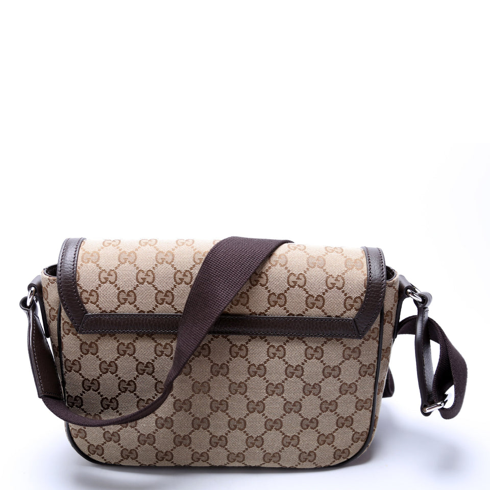 Gucci 449172 GG Canvas Messenger Bag