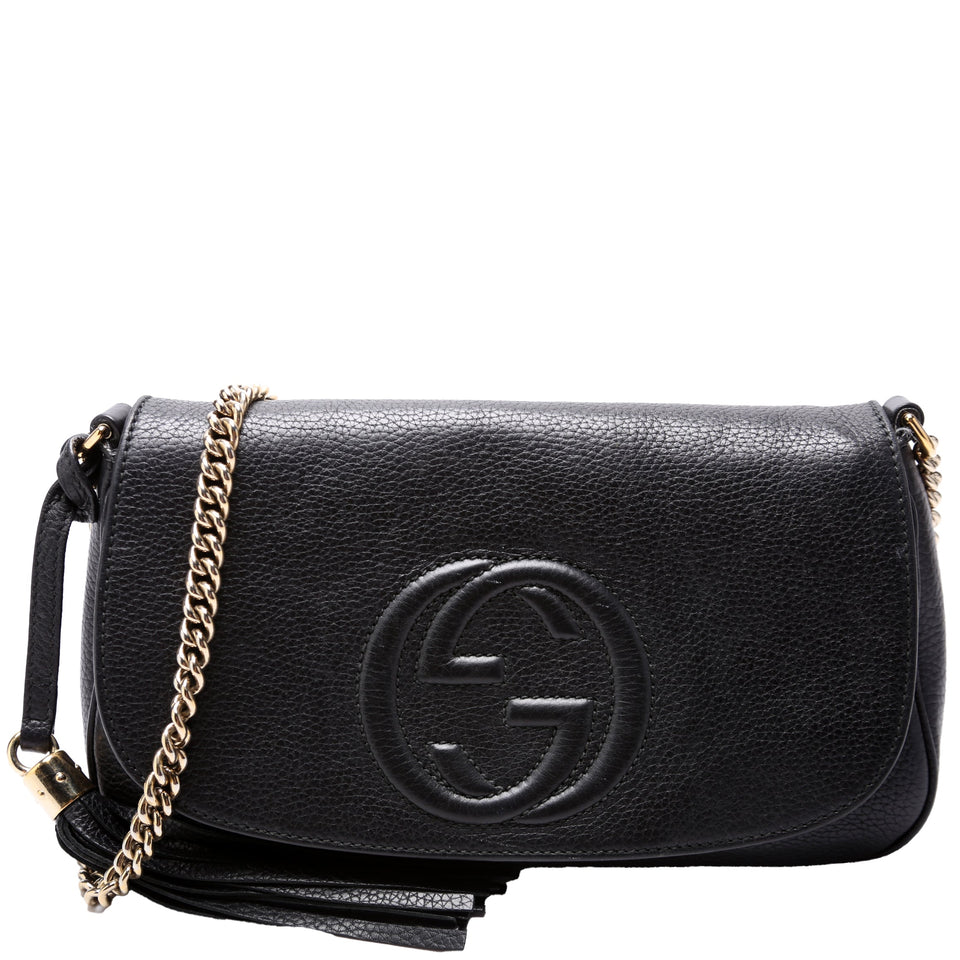 Gucci 536224 Soho Chain Tassel Flap Bag