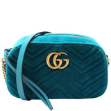 Gucci 447632 Marmont Small Velvet Camera Bag
