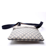 Gucci GG Supreme Flat Zip Messenger Bag