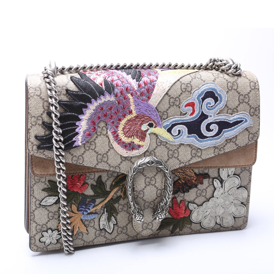 Gucci Dionysus GG Bird Embroidered Shoulder Medium 403348 Bag