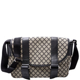 Gucci 374429 Diamante Canvas Double Buckle Flap Small Messenger Bag