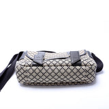 Gucci 374429 Diamante Canvas Double Buckle Flap Small Messenger Bag
