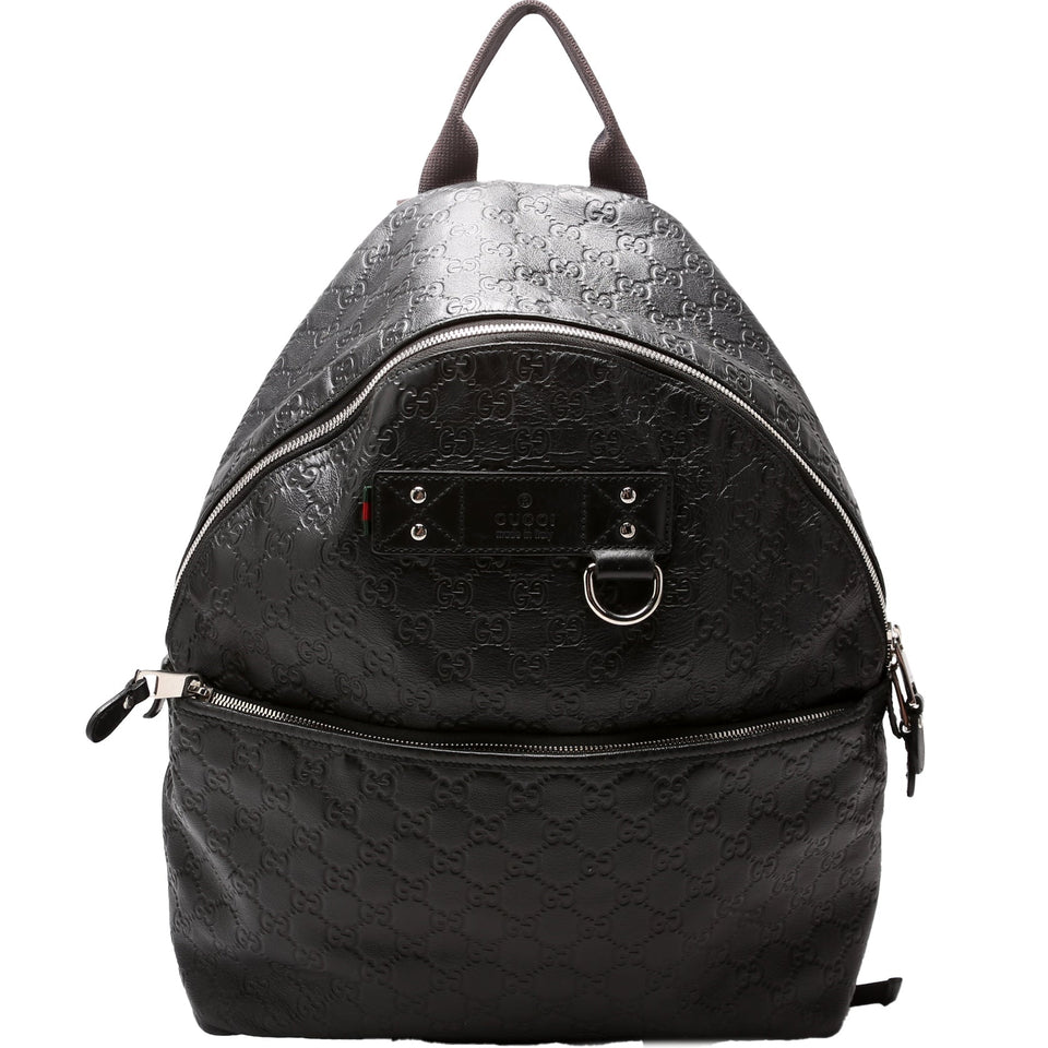 Gucci 268184 Rubber Leather Backpack Bag
