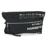 Burberry Clutch bag 8014756 Nylon black Horse ferry HORSEFERRY mens