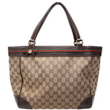 Gucci 257061 GG Canvas Mayfair Medium Tote Bag