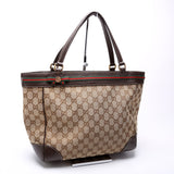 Gucci 257061 GG Canvas Mayfair Medium Tote Bag