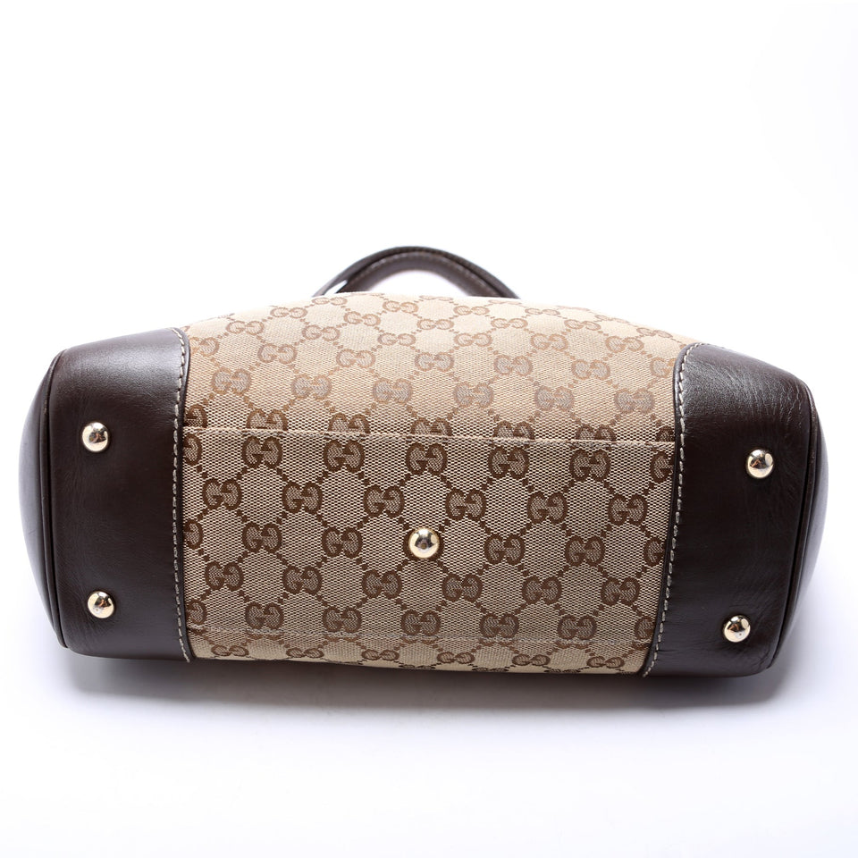 Gucci 257061 GG Canvas Mayfair Medium Tote Bag