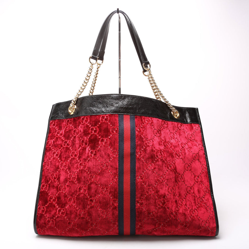 Gucci 537219 GG Velvet Rajah Tote Bag