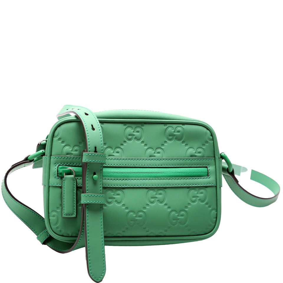 Gucci 771321 GG Rubber Effect Leather Small Crossbody Bag