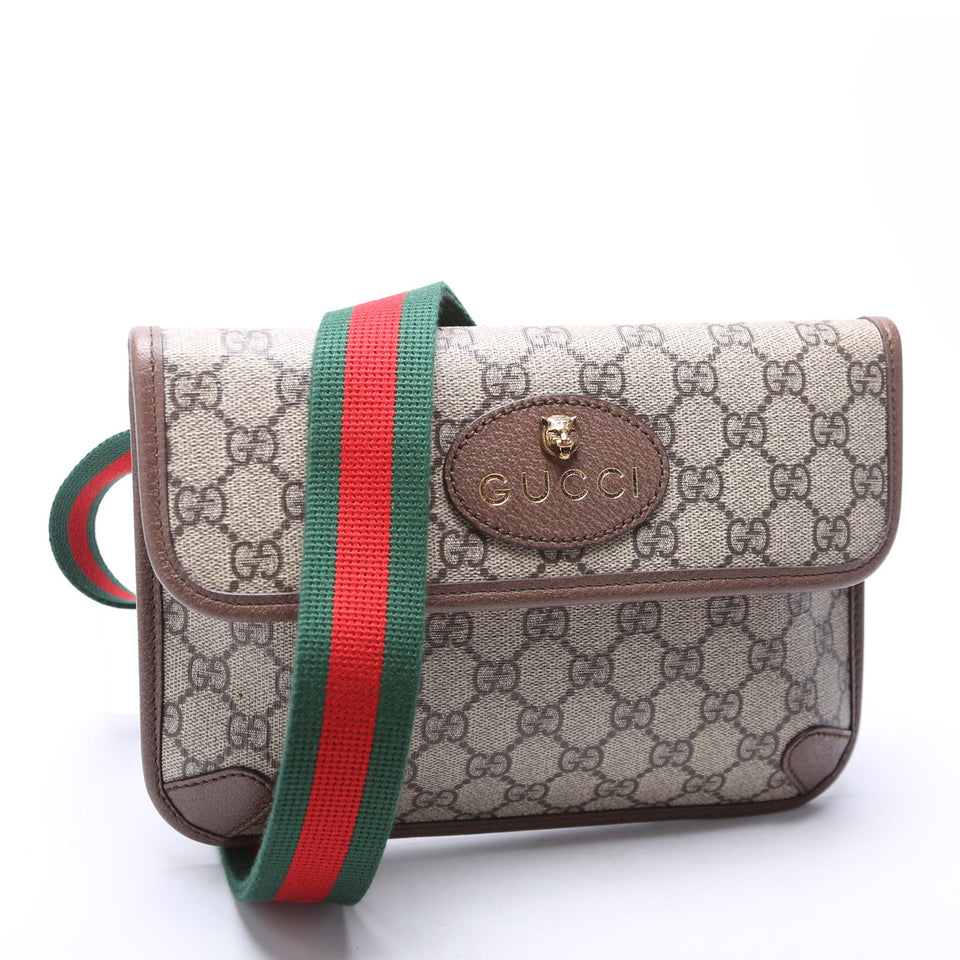 Gucci 493930 GG Supreme Neo Web Belt Bag