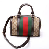 Gucci 269876 GG Canvas Small Boston Bag