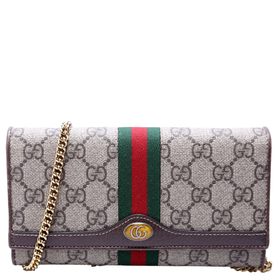 Gucci 546592 Ophidia GG Supreme Chain Wallet Bag