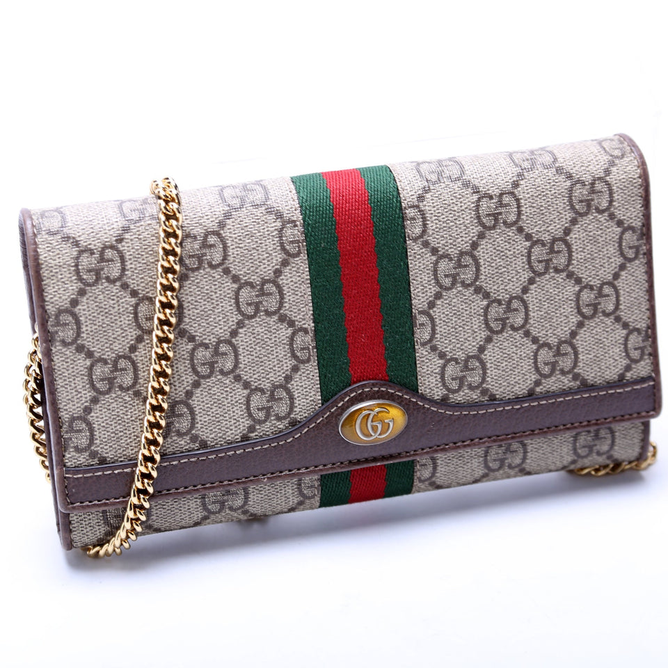 Gucci 546592 Ophidia GG Supreme Chain Wallet Bag