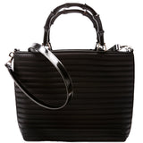 Gucci 000.1705 Bamboo 2-Way Quilted Nylon Tote Vintage Bag