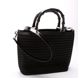 Gucci 000.1705 Bamboo 2-Way Quilted Nylon Tote Vintage Bag