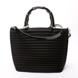 Gucci 000.1705 Bamboo 2-Way Quilted Nylon Tote Vintage Bag