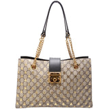 Gucci 479197 Padlock GG Bees Shoulder Medium Bag
