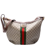 Gucci Ophidia GG Supreme Half Moon Hobo Large 547939 Bag