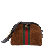 Gucci 499621 Ophidia GG Suede Small Crossbody Bag