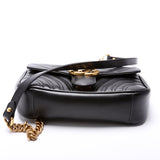 Gucci 446744 Marmont Leather Shoulder Mini Flap Bag