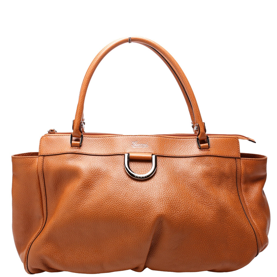Gucci 341491 Abbey D-Ring Leather Large Tote Bag
