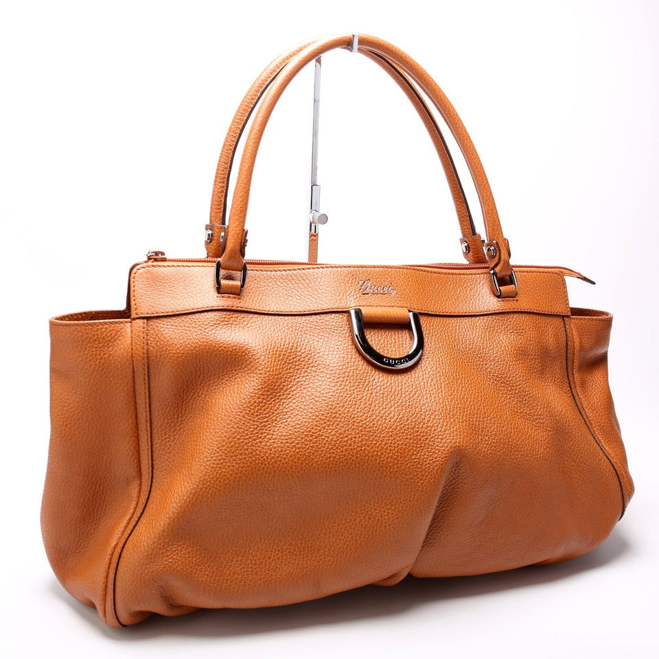 Gucci 341491 Abbey D-Ring Leather Large Tote Bag