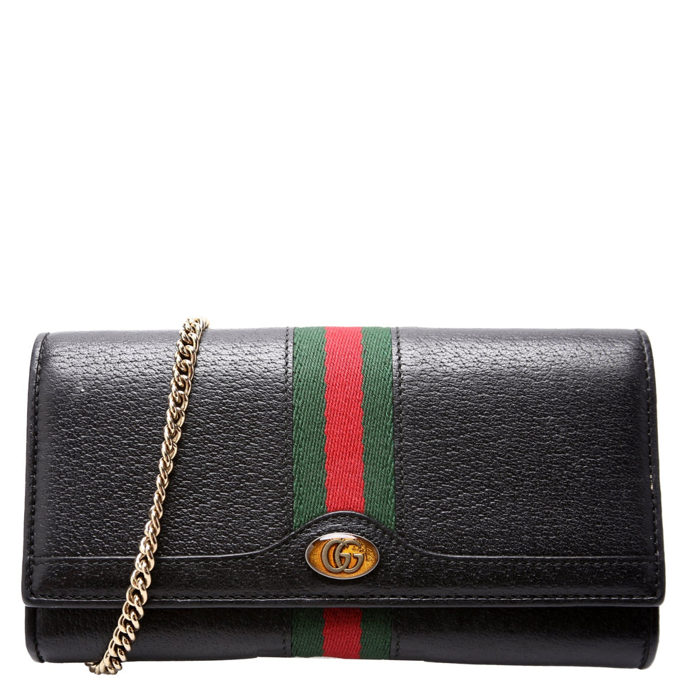 Gucci Ophidia Leather Chain Wallet 546592 Bag