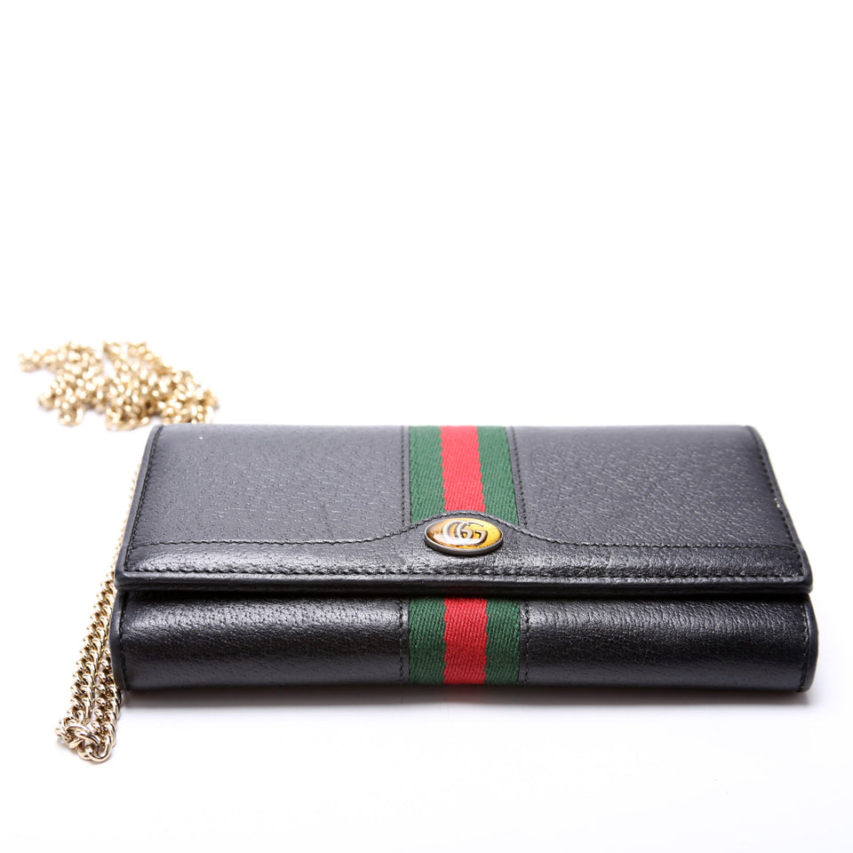 Gucci Ophidia Leather Chain Wallet 546592 Bag